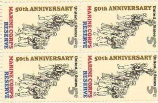 Marine Corps Reserve 50th Anniversary Set of 4 x 5 Cent US Postage Stamps 1315 