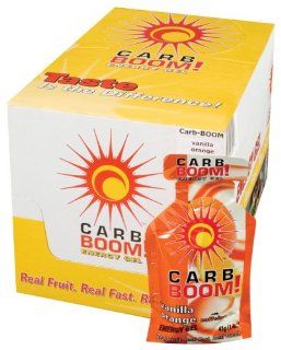 Carb Boom Energy Gel   Box of 24   Vanilla Orange   60951 Health & Personal Care