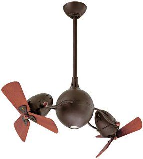 39" Acqua Textured Bronze Dual Head Rotational Ceiling Fan    