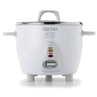 Aroma ARC 753SG 3 Cup (Uncooked) 6 Cup (Cooked) Simply Stainless Rice Cooker Kitchen & Dining