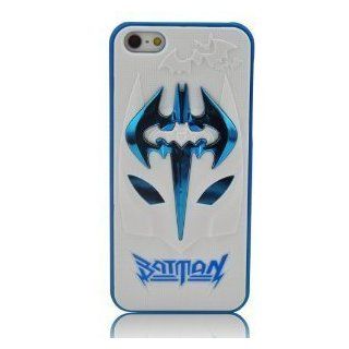 86hero 3D Batman Protective Hard Case For iPhone 5   Blue Eye/White Cell Phones & Accessories