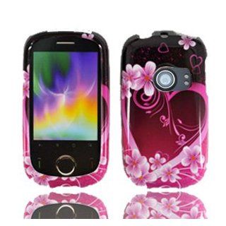 For Metropcs Huawei M835 Accessory   Purple Heart Dersign Hard Case Protector Cover+ Free Lf Stylus Pen Cell Phones & Accessories