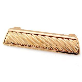 Vicenza Designs P1253 Sanzio Wavy Lines Finger Pull, Polished Gold   Cabinet And Furniture Pulls  