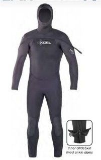 Xcel Mens 8/7/6/5mm Polar Hydroflex Hooded Wetsuit  Surfing Wetsuits  Sports & Outdoors