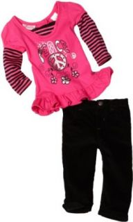 Young Hearts Baby Girls Infant Peace Pant Set Infant And Toddler Pants Clothing Sets Clothing