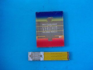Eagle Chemi Sealed 735 Verithin Colored Pencil Canary Yellow Made in USA Sold Individually  Wood Colored Pencils 