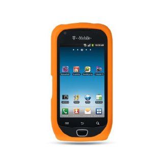 Orange Soft Silicone Gel Skin Cover Case for Samsung Exhibit 4G SGH T759 Cell Phones & Accessories