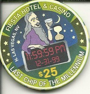 $25 fiesta las vegas casino chip last chip of millennium 