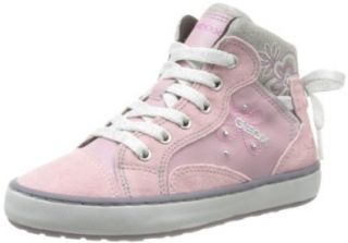 Geox Girls' Witty High Top Sneaker Pink 33 M EU Shoes