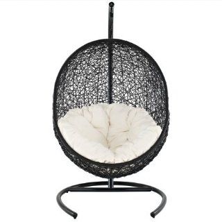 East End Imports EEI 739 SET Encase Rattan Outdoor Patio Swing Chair   Suspension Series   Porch Swings