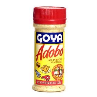 Goya Adobo All Purpose Seasoning with Pepper   8 Oz (Pack of 6)  Mexican Seasoning  Grocery & Gourmet Food