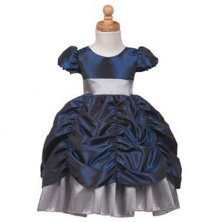 Lito Navy Silver Princess Christmas Flower Girl Dress Baby Girls 6 12M Lito Clothing