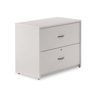 Global Genoa Series Two Drawer Lateral File, 36w x 20d x 29h, Gray 