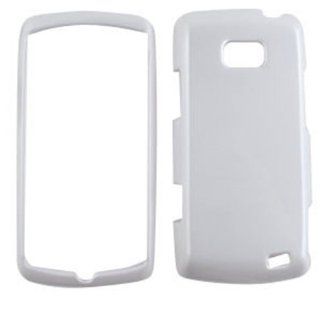 LG Ally Apex VS740 Shiny Hard Case Cover White A016 H Cell Phones & Accessories