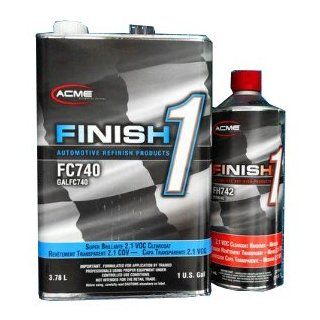 Sherwin Williams Finish 1 Clear Coat Finish Kit, Clear Coat/Activator, 1 gal/1 qt, Pts# GFC740 and QFH742 