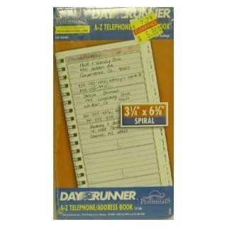 Day Runner A Z Telephone/Address Book, 3 1/4" x 6 3/8". 763 063  Telephone And Address Books 