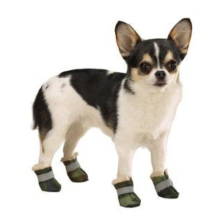 Camo Oxford Dog Boots Medium (M) Green  Pet Boots 