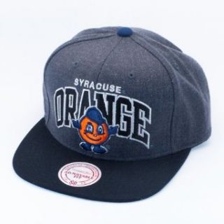 Syracuse Orange Mitchell & Ness Gray Arch Logo 2 tone Snapback Hat Clothing