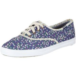 Keds Women's Champion Calico Lace Up Fashion Sneaker,Navy,5.5 M US Shoes