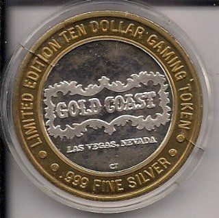 GOLD COAST Las Vegas Limited Edition Ten Dollar Gaming Token .999 Fine Silver 