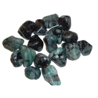 MiracleCrystals 5 Polished Emerald Tumbled Stones   Heart Love Healing Crystal Energy  Other Products  