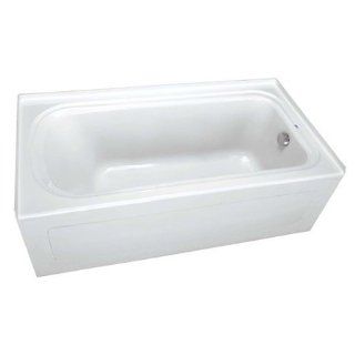 ProFlo PFS7236LSKBS 72" x 36" Alcove Soaking Bath Tub with Skirt and Left Hand Drain, Biscuit   Recessed Bathtubs  