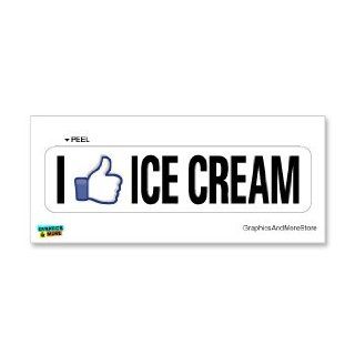 I Like ICE CREAM   Window Bumper Sticker Automotive