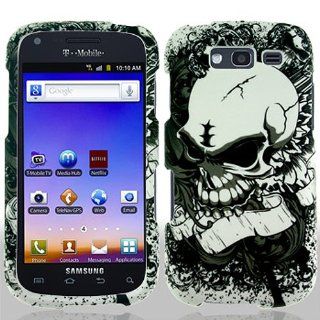Black White Skull Hard Cover Case for Samsung Galaxy S Blaze 4G SGH T769 Cell Phones & Accessories