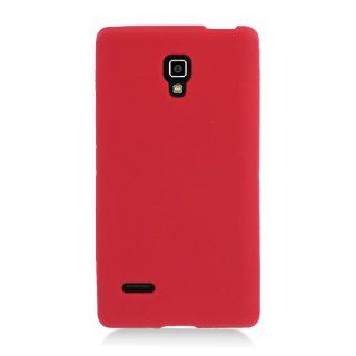 Eagle Cell SCLGP769S03 Barely There Slim and Soft Skin Case for LG Optimus L9/Optimus 4G P769   Retail Packaging   Red Cell Phones & Accessories