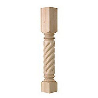 Brown Wood Inc. 01230230CH1 Roman Classic Roped Island Column, Cherry   Furniture Legs  