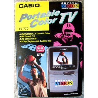 Casio TV 770 Portable Pocket LCD Color TV Electronics