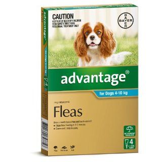 Advantage For Dogs 4 10kg 4 Pack  Pet Wormers 