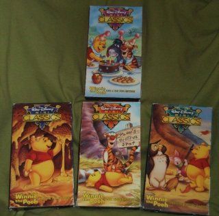 WALT DISNEY MINI CLASSICS WINNIE THE POOH (SET OF 4 VHS) FEATURING   WINNIE THE POOH AND THE HONEY TREE; WINNIE THE POOH AND THE BLUSTERY DAY; WINNIE THE POOH AND TIGGER TOO and WINNIE THE POOH AND A DAY FOR EEYORE (SAME STORIES AS THE "STORYBOOK&quo