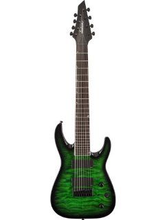 Jackson SLATFXQMG 3 8, 8 String Electric Guitar   Transparent Green Musical Instruments