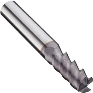 Niagara Cutter 86858 Carbide Square Nose End Mill, Inch, TiAlN Finish, Finishing Cut, 60 Degree Helix, 4 Flutes, 4" Overall Length, 0.750" Cutting Diameter, 0.750" Shank Diameter