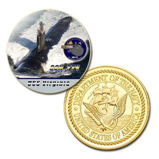 U.S Navy USS Virginia (SSN 774) printed Challenge coin 
