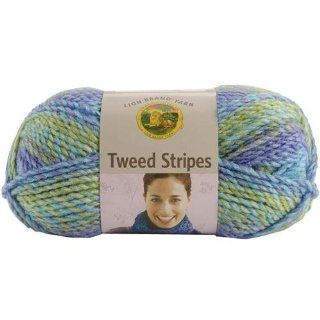 Lion Brand Yarn 753 210 Tweed Striped Yarn, Lakeside