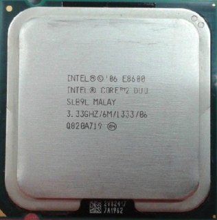 Intel Core 2 Duo E8600 SLB9L 3.33GHz Processor 1333 CPU Socket 775 LGA775 Computers & Accessories