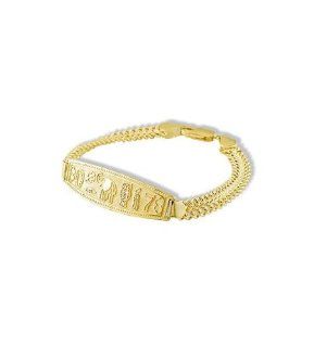 14k Gold Horseshoe 7 Eye Owl Elephant Clover Bracelet Link Bracelets Jewelry