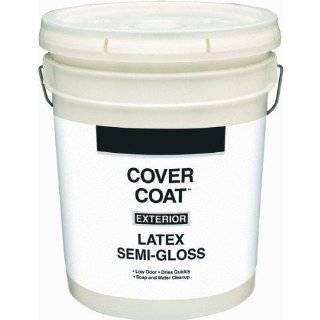 5 Gallons White Exterior Latex House Paint Semi Gloss    