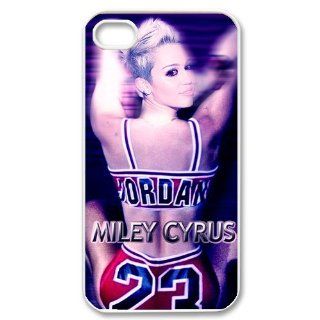 Hollywood Star Miley Cyrus Chicago Bull Michael Jordan Hard Case Cover Iphone 4S/4 Cell Phones & Accessories