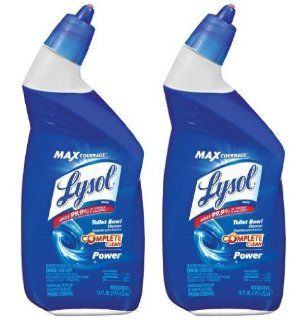 Lysol Power Toilet Bowl Cleaner, 16 Ounce (Pack of 2)   Bathroom Cleaners
