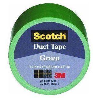 3M Scotch 1005 GRN IP Multi Purpose Duct Tape, 5 yds Length x 1 1/2" Width, Green