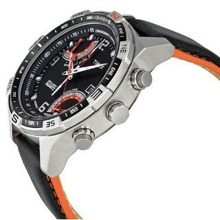 Timex Men's T49867 Intelligent Quartz Fly Back Chrono Compass Black Leather Strap Watch at  Men's Watch store.