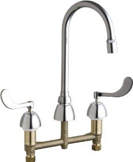 Chicago Faucets 786 E29CP Lavatory Faucet   Touch On Bathroom Sink Faucets  