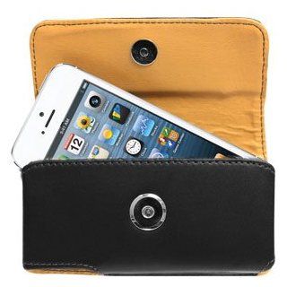 Cellet Black Noble Case For iPhone 5 With Cellet Removable Spring Belt Clip Cell Phones & Accessories