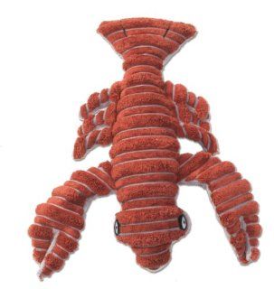 PetRageous Searageous Larry The Lobster Pet Squeak Toy, 10 Inch, Red 