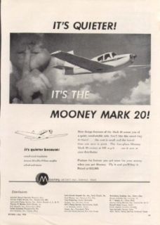 It's quiter It's the Mooney Mark 20  Ad 1956 Entertainment Collectibles