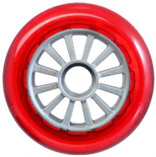YAK Scooter Wheel Red Silver 100mm  Sports Scooter Wheels  Sports & Outdoors