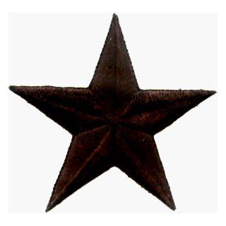 Solid Black Star   3"   Embroidered Iron On or Sew On Patch Novelty Baseball Caps Clothing